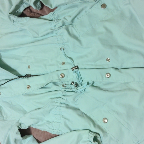 J. Crew hooded zip up, button up long sleeve jacket. Size XS. Good condition - Picture 4 of 9